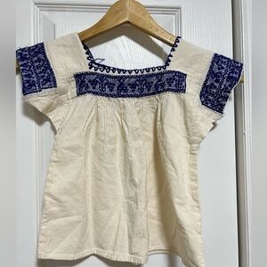 Traditional Mexican hand made Blouse Size 3-4Y